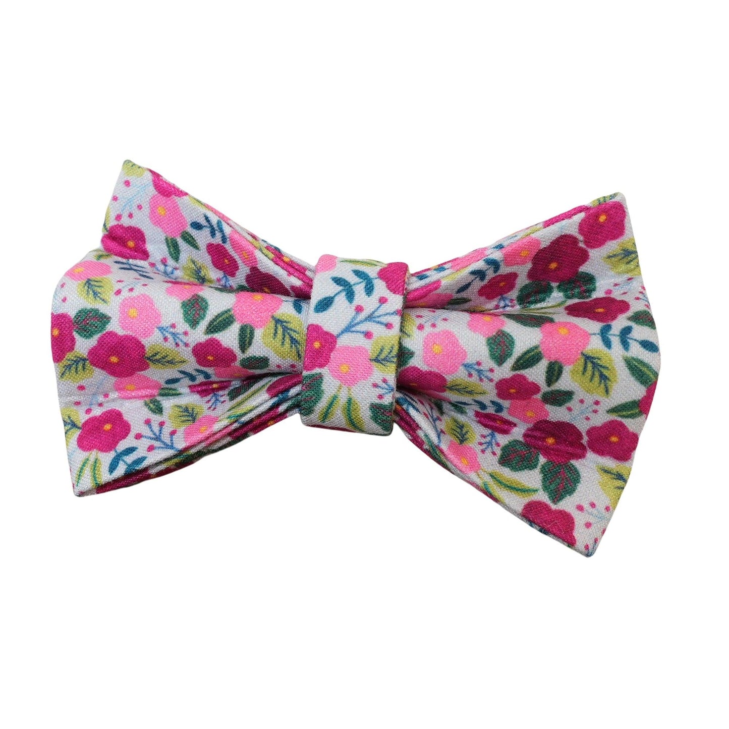 Flower Print Custom Cat Collars with Bowtie