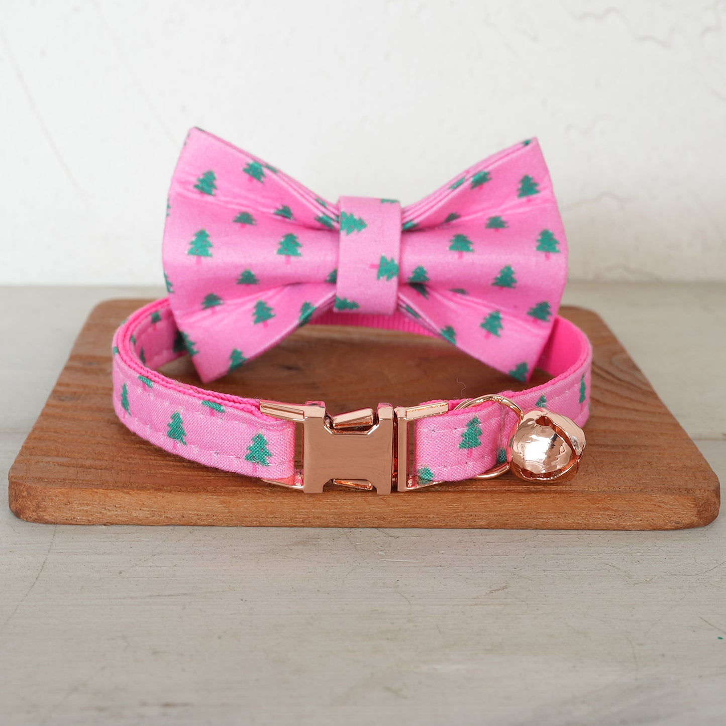 Christmas Adjustable Personalized Cat Collar With Removable Bell