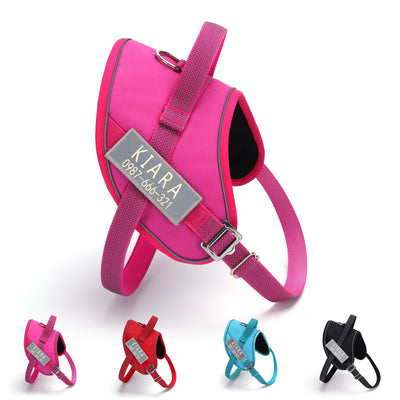 Waterproof Adjustable Reflective Personalized Custom Dog Harness