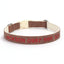 Skin Feeling Leather Cotton with Embroidered Anti-Lost Personalized Dog Collar