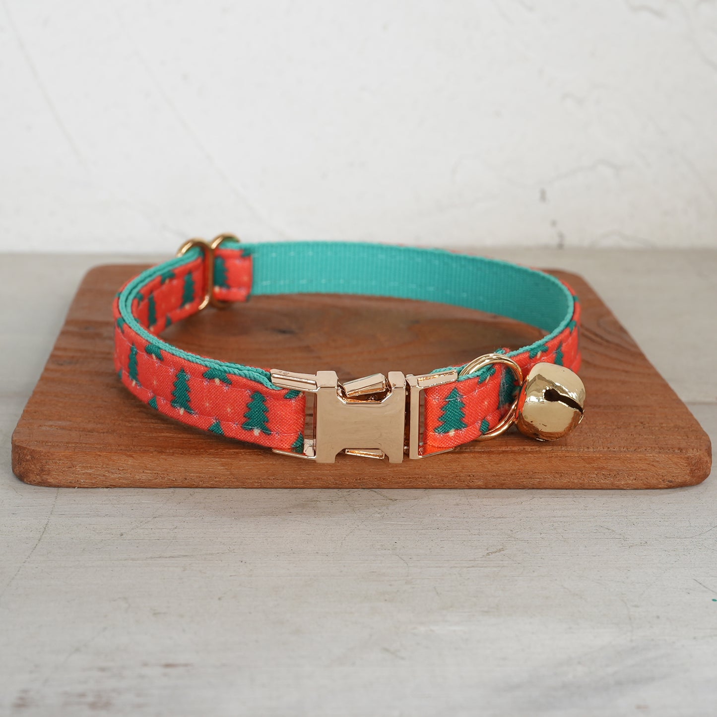 Christmas Adjustable Personalized Cat Collar With Removable Bell