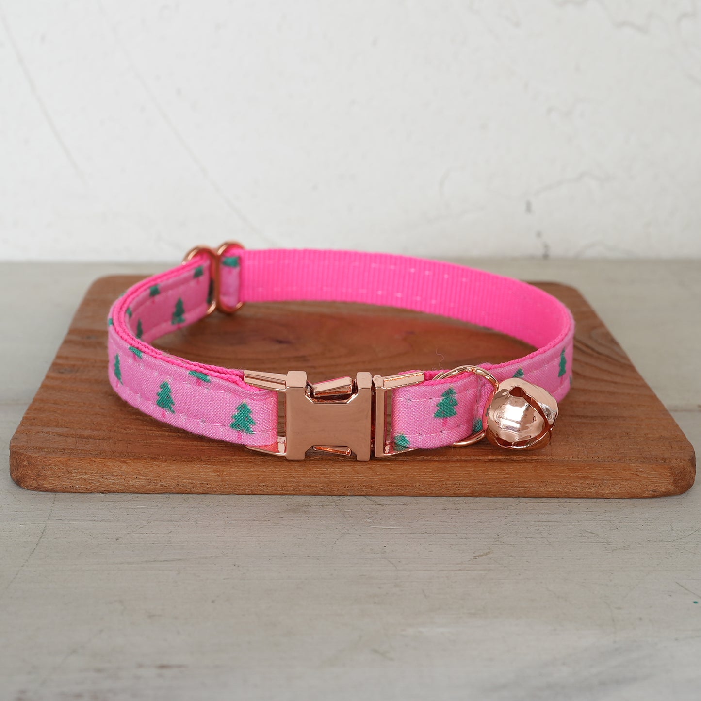 Christmas Adjustable Personalized Cat Collar With Removable Bell