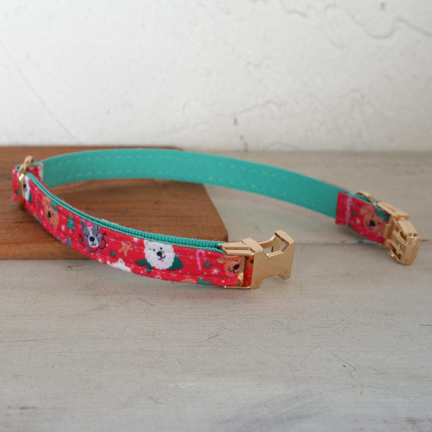 Christmas Adjustable Personalized Cat Collar With Removable Bell