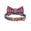 Flower Print Custom Cat Collars with Bowtie