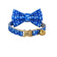 Flower Print Custom Cat Collars with Bowtie