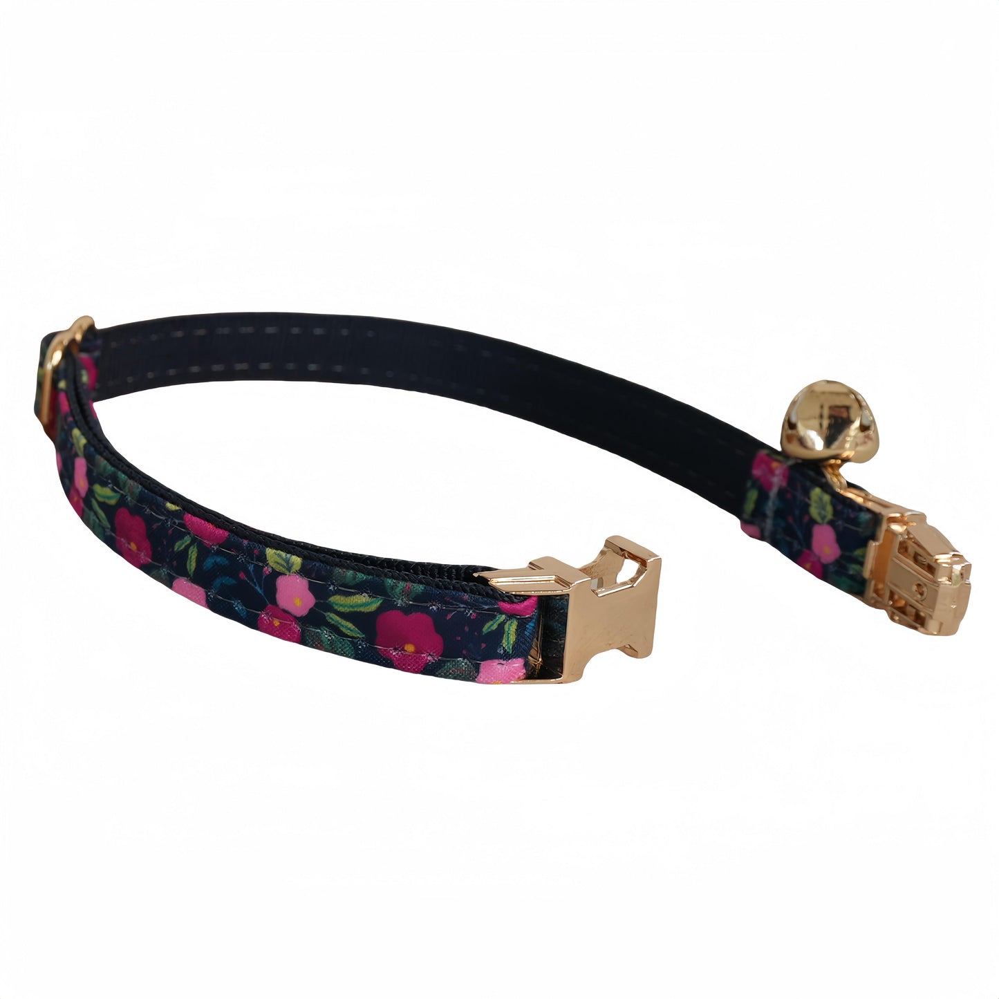 Flower Print Custom Cat Collars with Bowtie