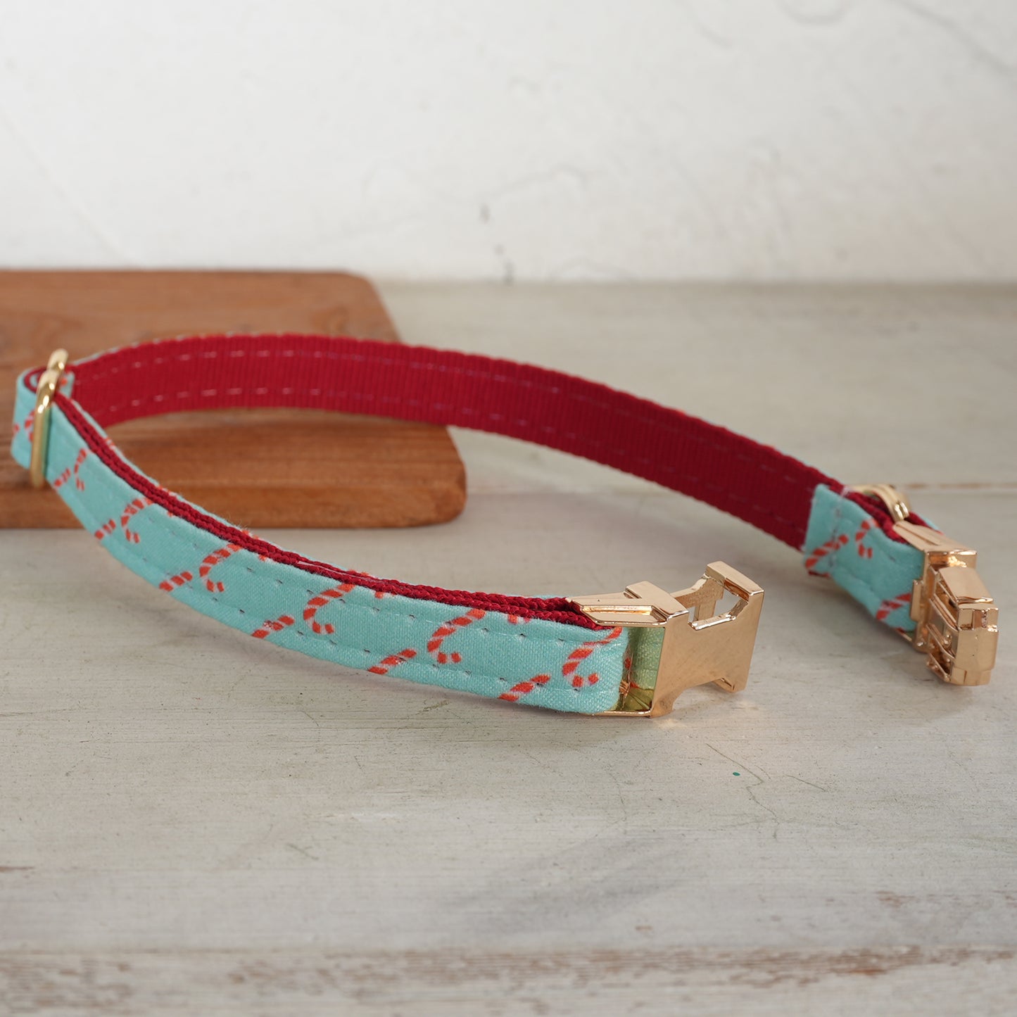 Christmas Adjustable Personalized Cat Collar With Removable Bell