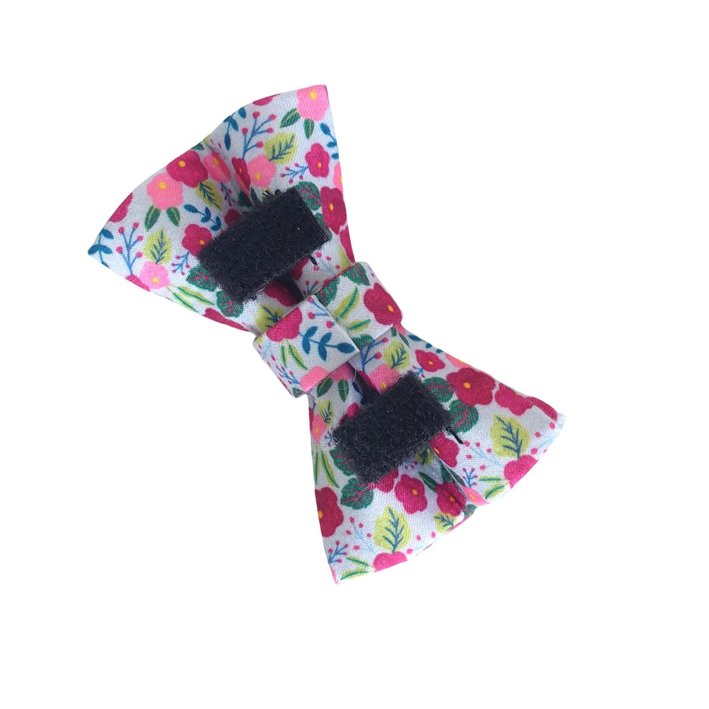 Flower Print Custom Cat Collars with Bowtie