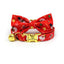 Personalized Christmas Cat Collar with Leash and Bowtie