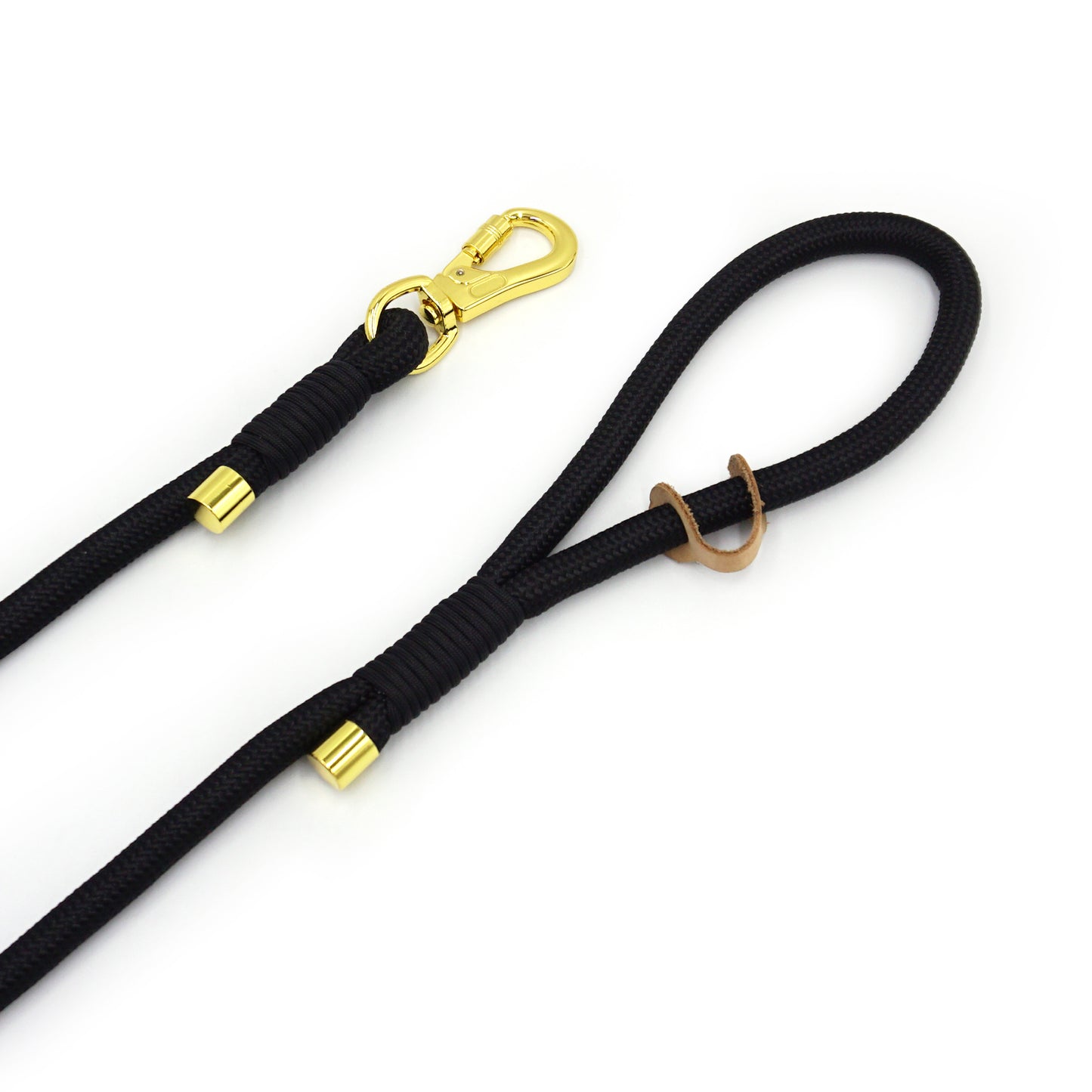 Personalized Leather Dog Collars with Leash and Poop Bag Set