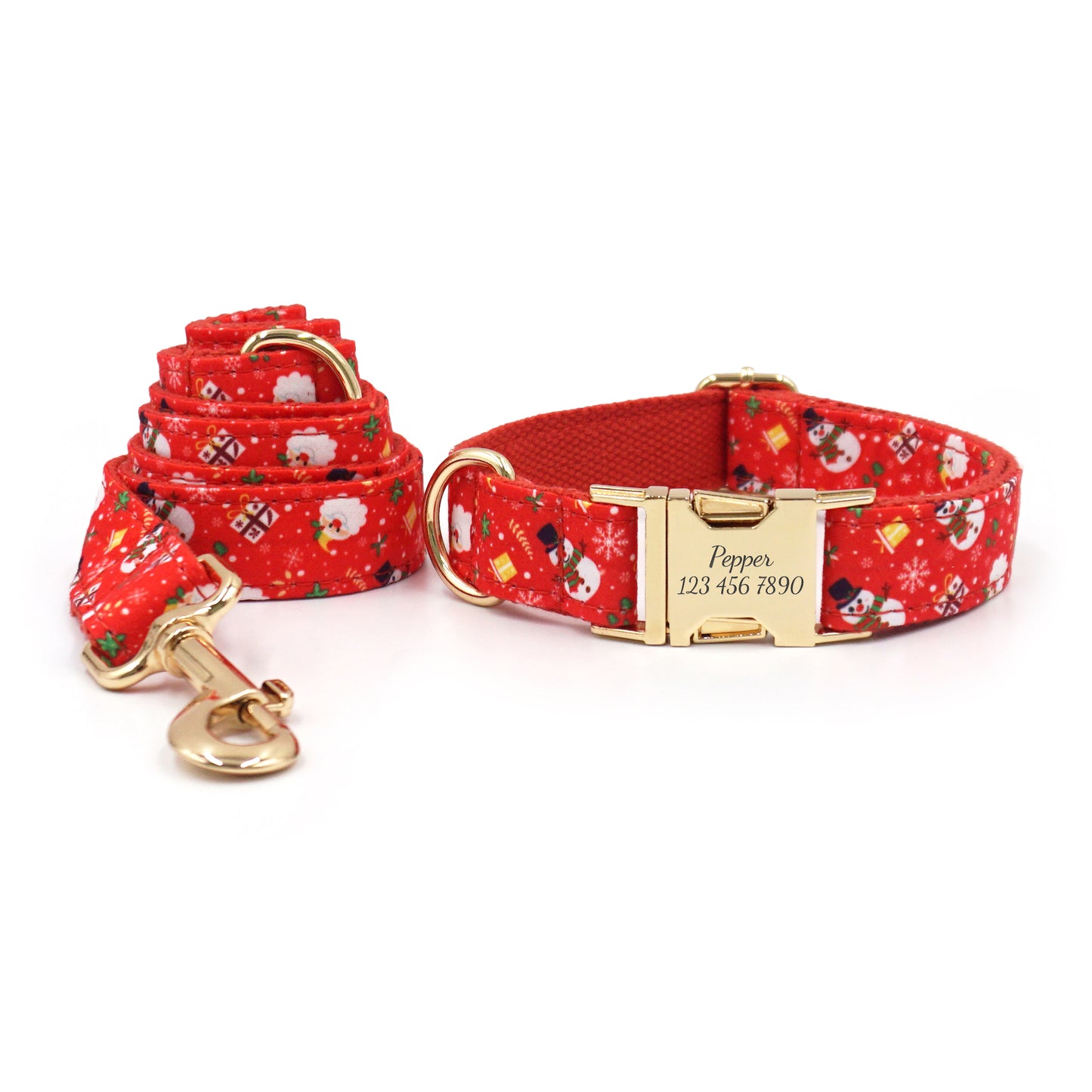 Personalized Christmas Dog Collars