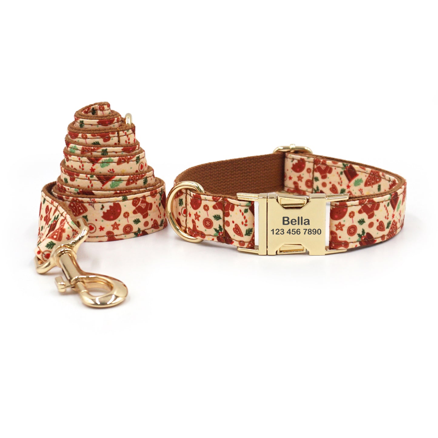 Personalized Christmas Dog Collars