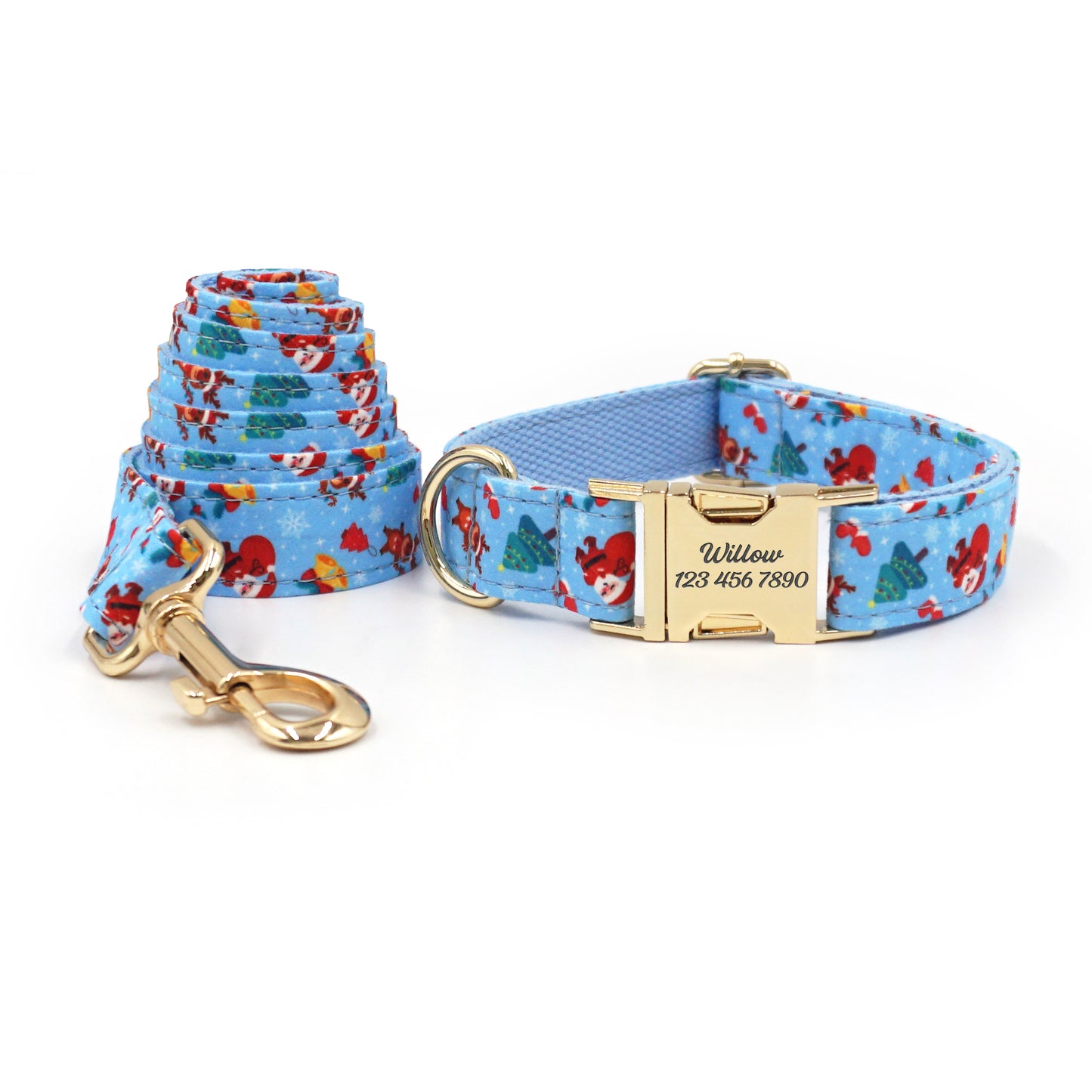 Personalized Christmas Dog Collars