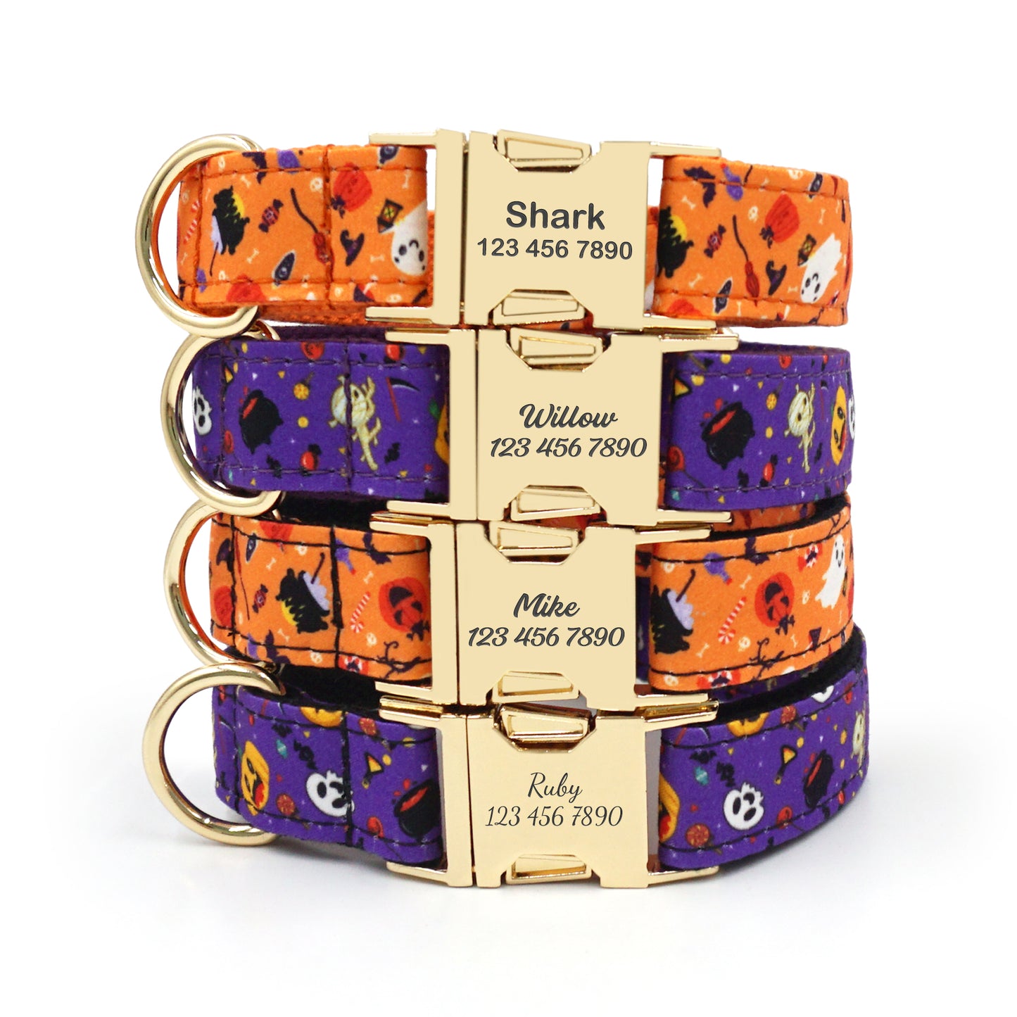 Personalized Halloween Dog Collars