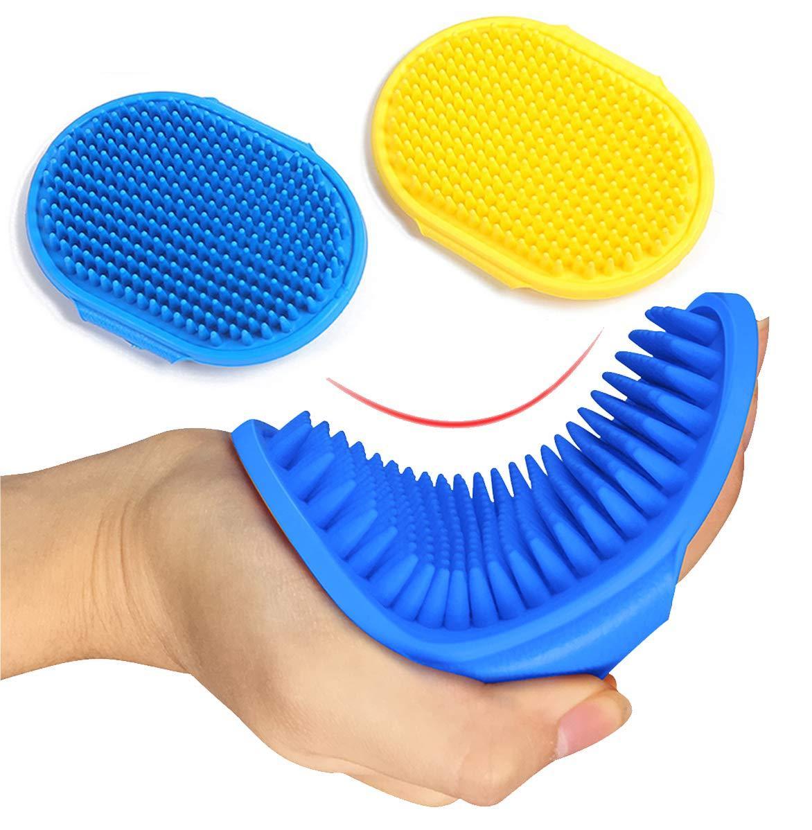 2PCS Pet Bath Brush Pet Grooming Shampoo Brush - iTalkPet