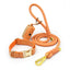 Personalized Leather Dog Collars with Leash and Poop Bag Set