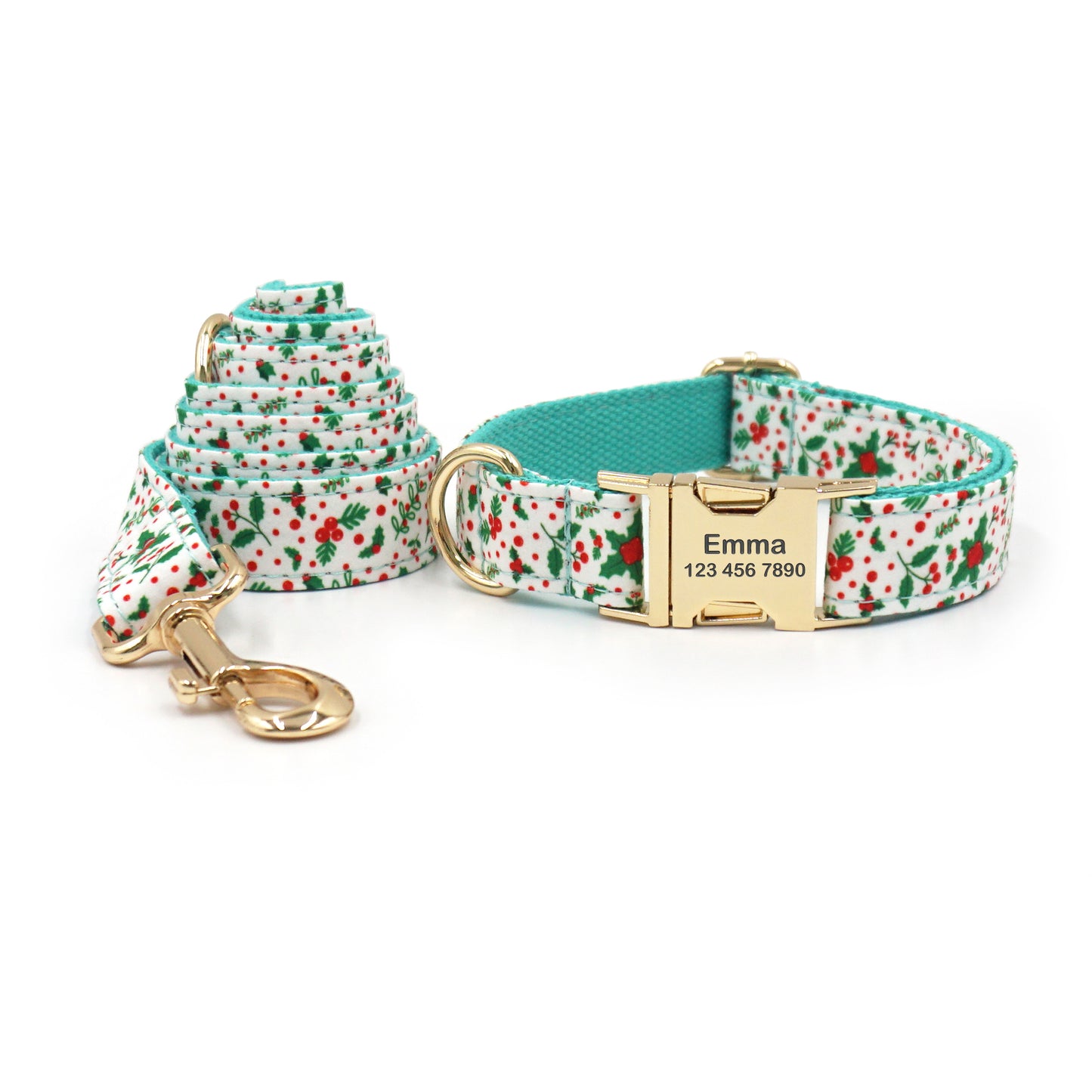 Personalized Christmas Dog Collars