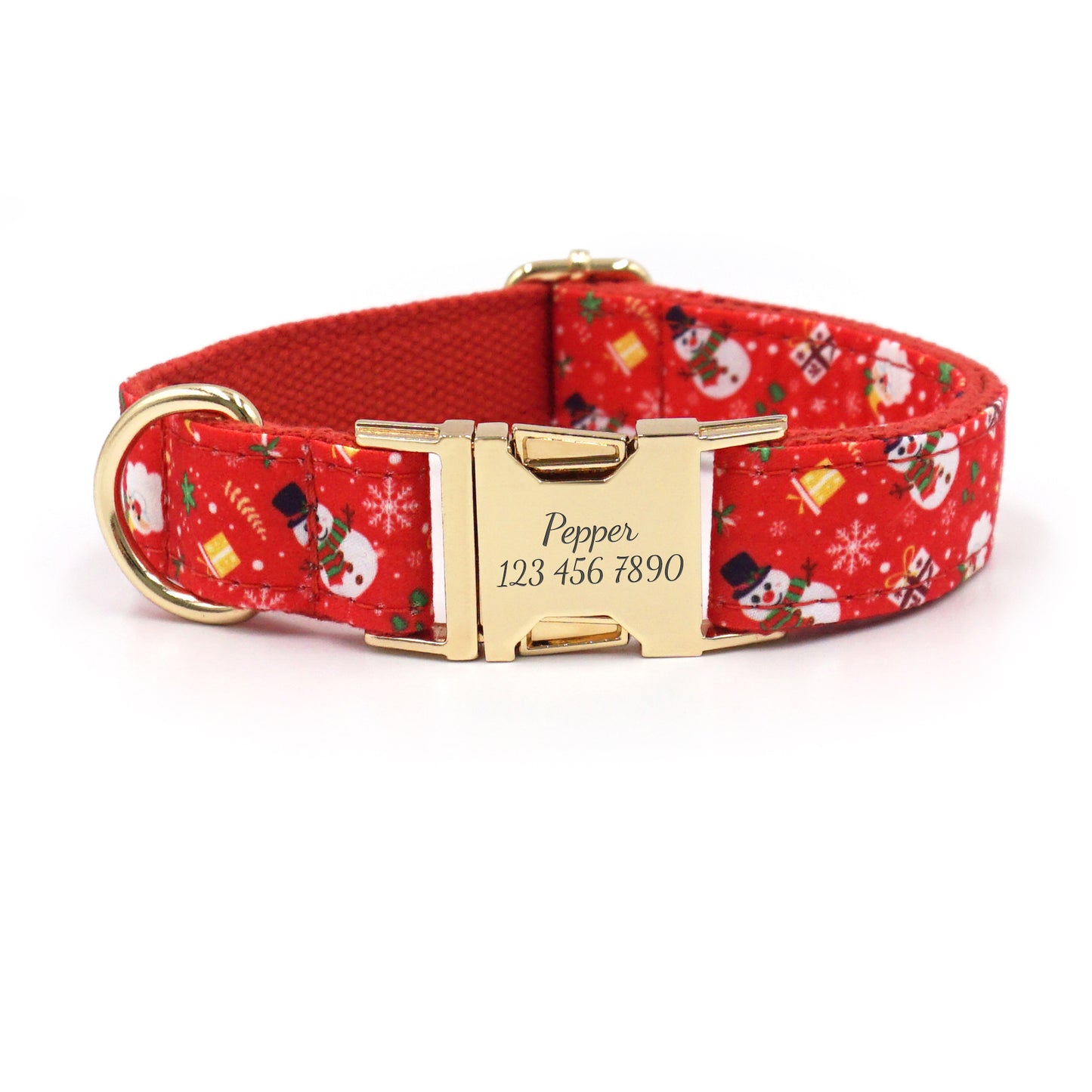 Personalized Christmas Dog Collars