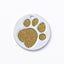 Glitter Paw Print Round Custom Engraved Pet ID Tag - iTalkPet