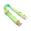 Green Stripe Velvet Personalized Dog Collar Leash Harness Bowtie Poop Bag Set - iTalkPet