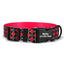 Red Flower Personalized Dog Collar with Leas & Bow tie Set - iTalkPet