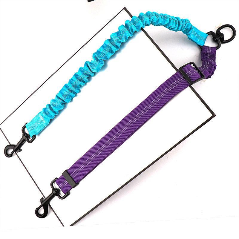 Reflecting Adjustable Double Dog Leash - iTalkPet