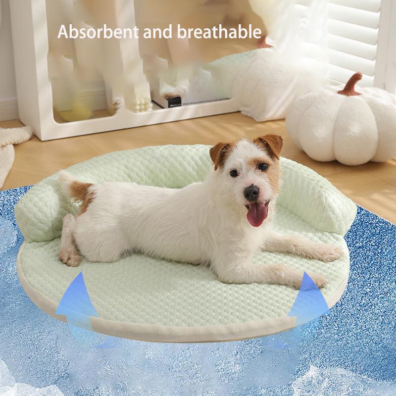 Round Pet Cool Mat Summer Cool Dog Bed - iTalkPet
