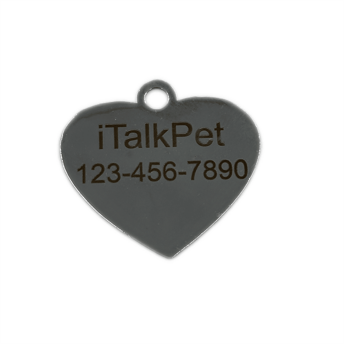 Zinc Alloy Heart Shaped Anti-loss Pet Tags - Personalized Dog Tag - iTalkPet