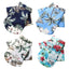 4 Pieces Pet Summer T-Shirts Hawaii Style Floral Dog Shirt - iTalkPet