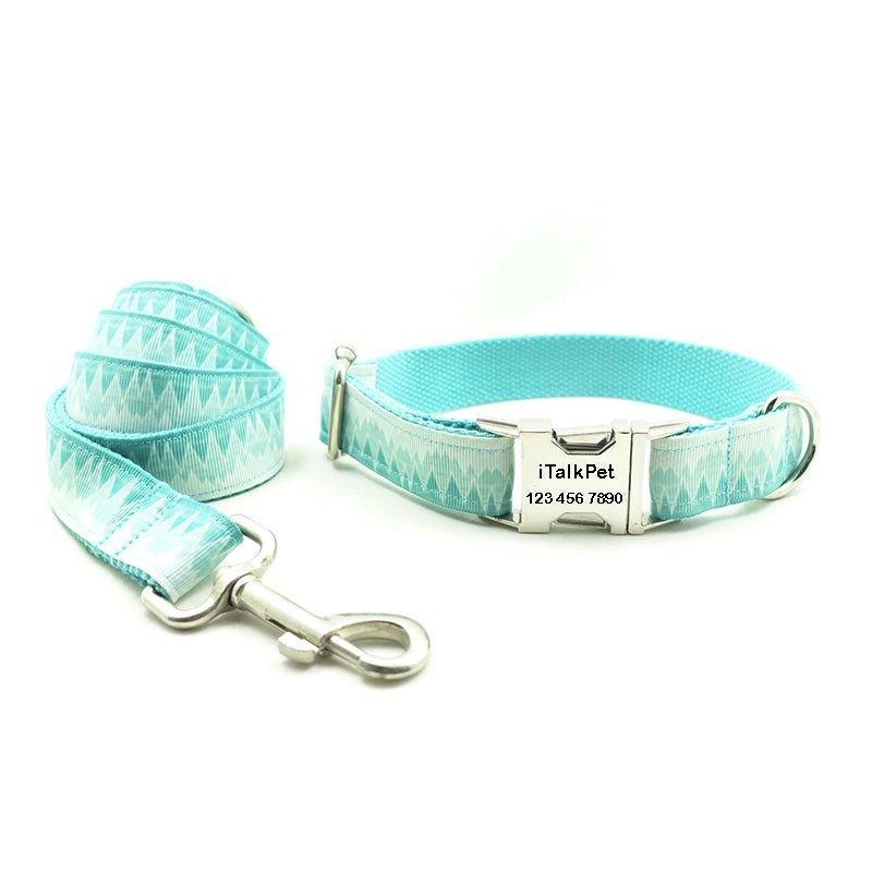 Blue Peak Soft Personalized Dog Collar Set - iTalkPet