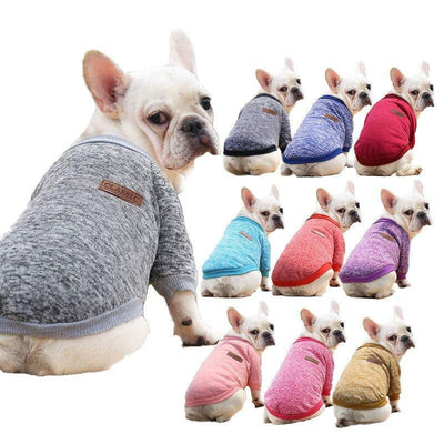 Dog Sweater Soft Thickening Warm Pup Dogs Shirt Winter Puppy Sweater - iTalkPet