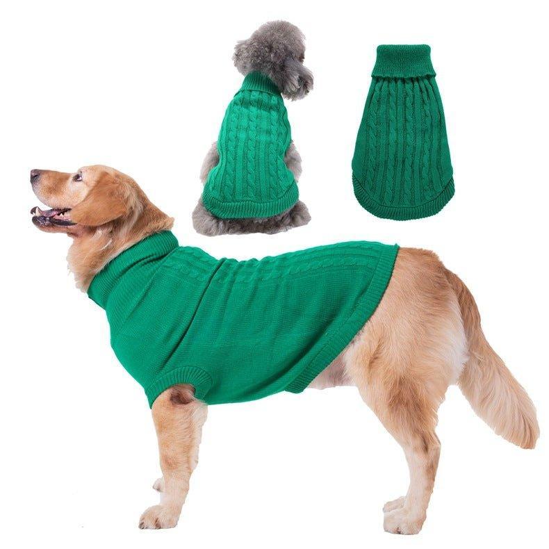 Dog Sweaters Knitted Pet Sweater Warm Dog Sweatshirt Dog Winter Clothes - iTalkPet