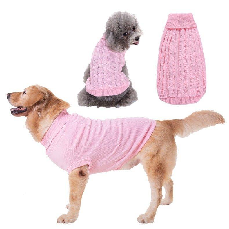 Dog Sweaters Knitted Pet Sweater Warm Dog Sweatshirt Dog Winter Clothes - iTalkPet