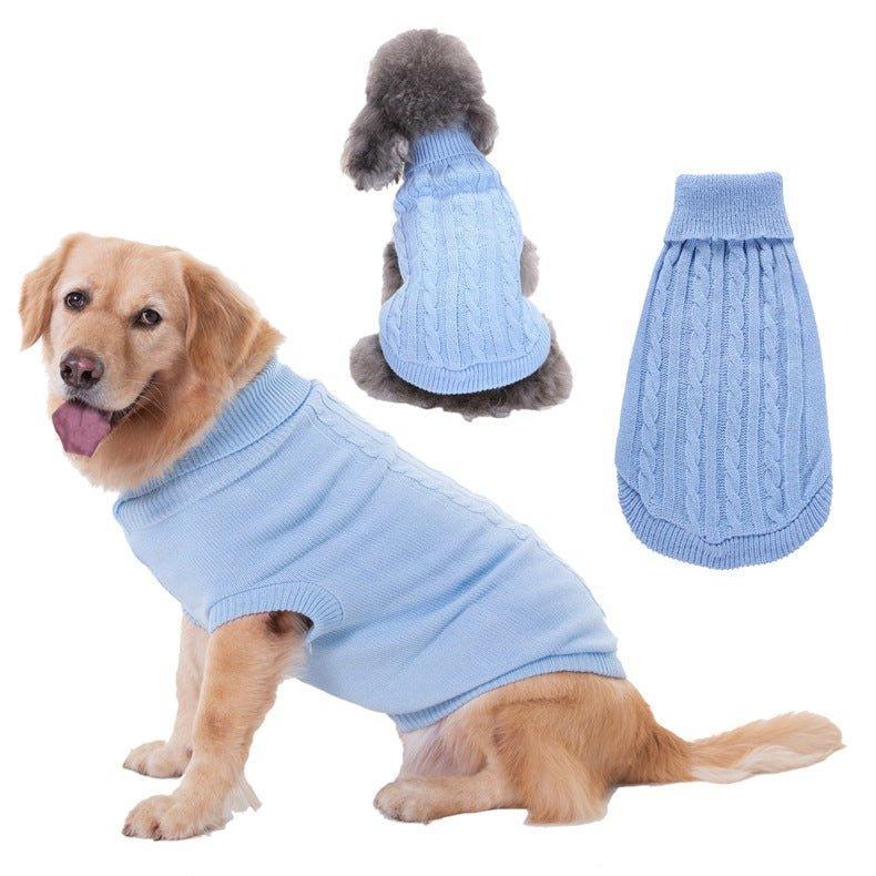 Dog Sweaters Knitted Pet Sweater Warm Dog Sweatshirt Dog Winter Clothes - iTalkPet