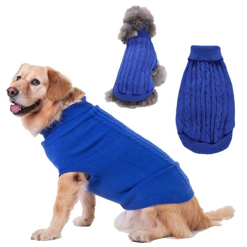 Dog Sweaters Knitted Pet Sweater Warm Dog Sweatshirt Dog Winter Clothes - iTalkPet