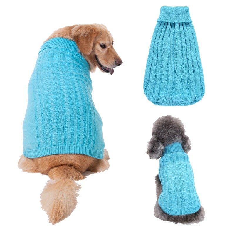 Dog Sweaters Knitted Pet Sweater Warm Dog Sweatshirt Dog Winter Clothes - iTalkPet