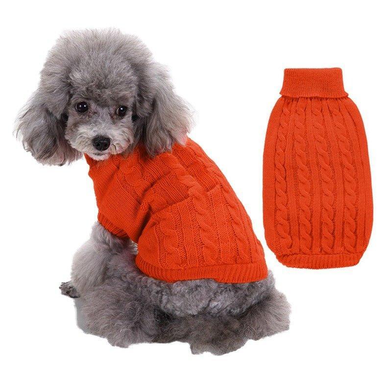 Dog Sweaters Knitted Pet Sweater Warm Dog Sweatshirt Dog Winter Clothes - iTalkPet