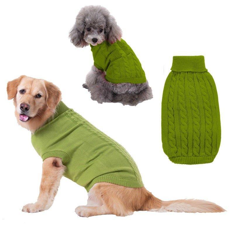 Dog Sweaters Knitted Pet Sweater Warm Dog Sweatshirt Dog Winter Clothes - iTalkPet