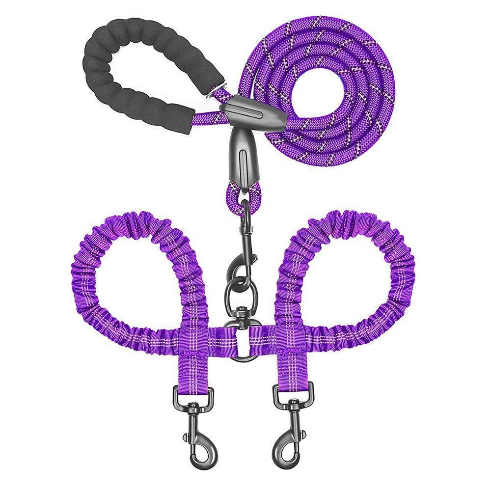 Dual Dog Leash 360 Swivel No Tangle Walking Double Dog Leash - iTalkPet