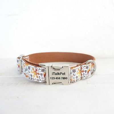 Golden Christmas Personalized Dog Collar Set - iTalkPet