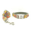 Gray Bohemian Personalized Dog Collar Set - iTalkPet