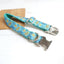 Leaf Teal Personalized Dog Collar Set - iTalkPet