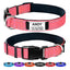 Personalized Dog Collar - Reflective Nylon Dog Collar with Engraved Name Plate - iTalkPet