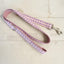Pink Purple Plaid Personalized Dog Collar Set - iTalkPet