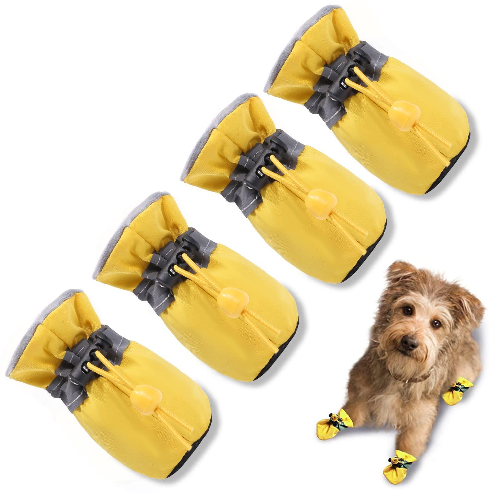 Protector with Reflective Strap Anti-Slip Dogs Boot 4PCS - iTalkPet