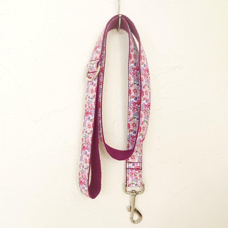 Purple Flower Personalized Dog Collar Set - iTalkPet