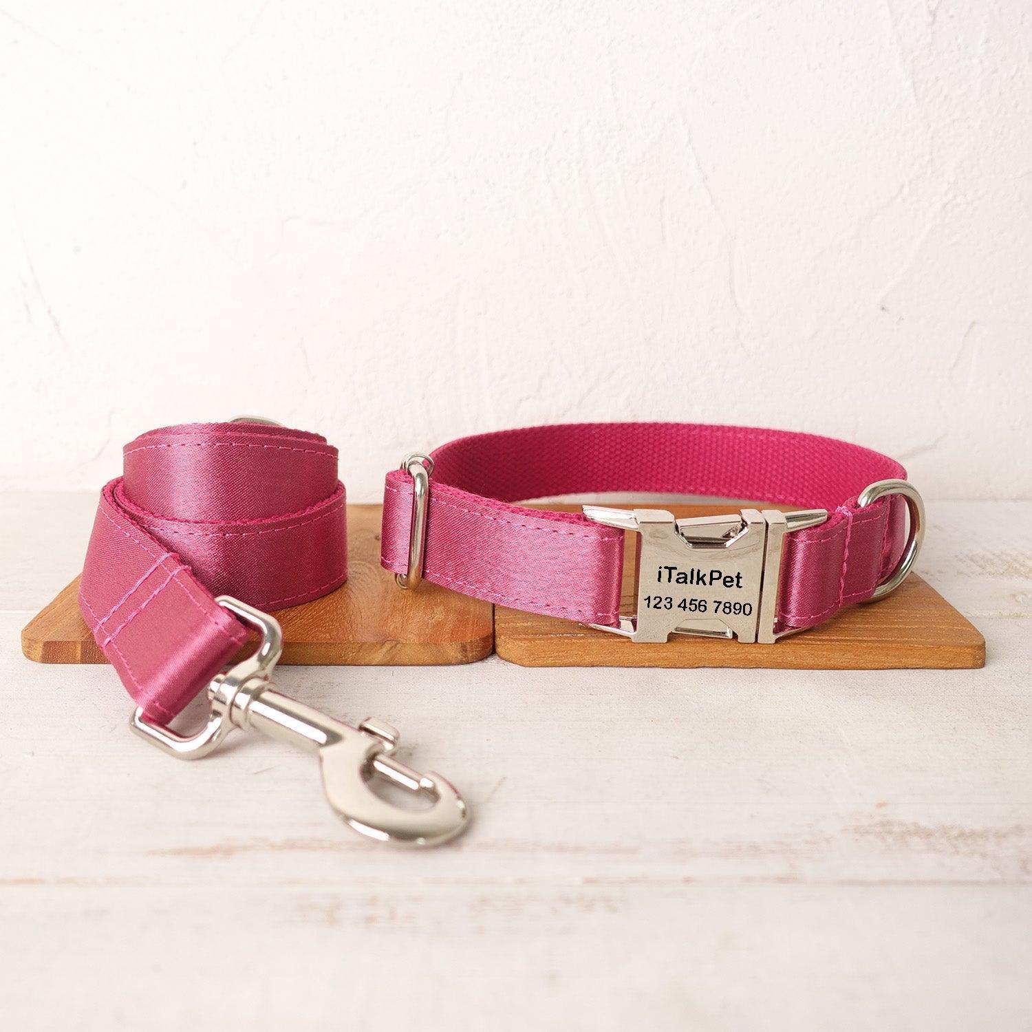 Shiny Cherry Personalized Dog Collar Set - iTalkPet