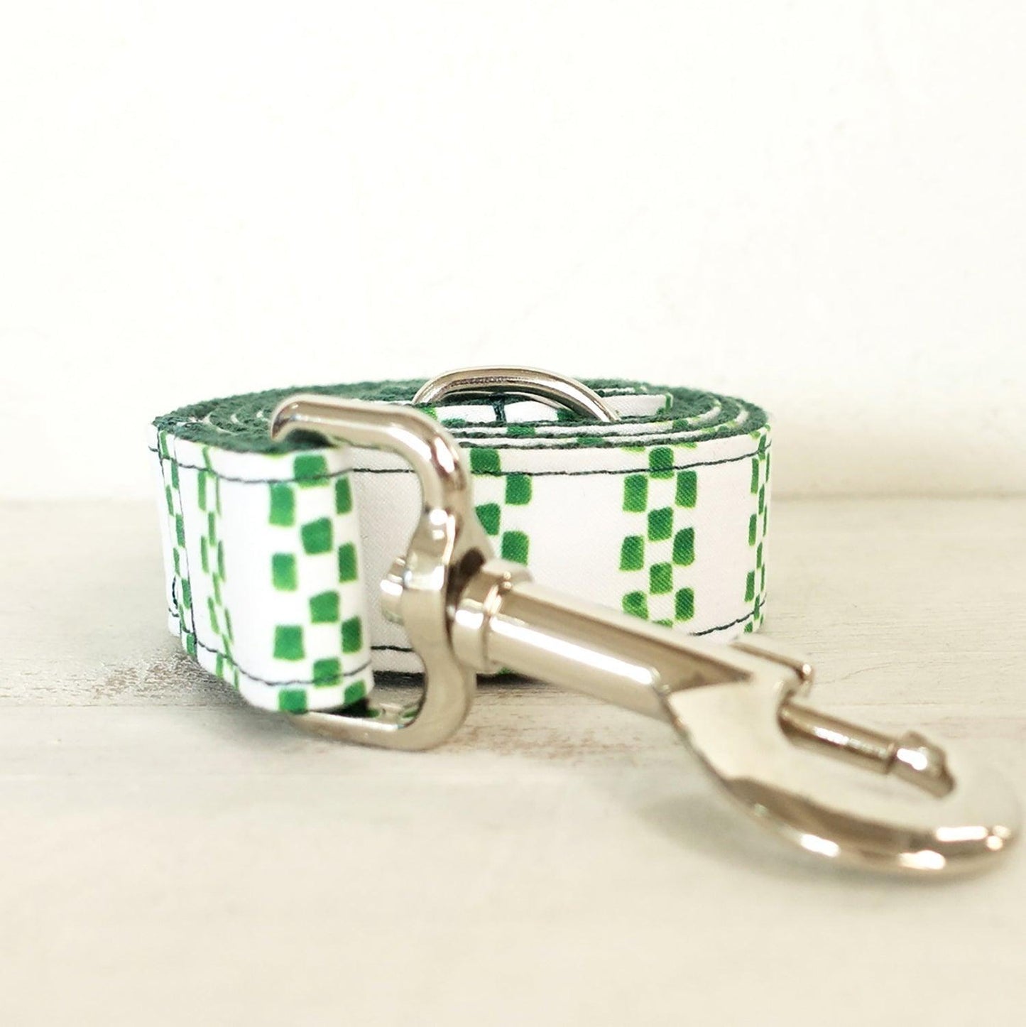 White Green Personalized Dog Collar Set - iTalkPet